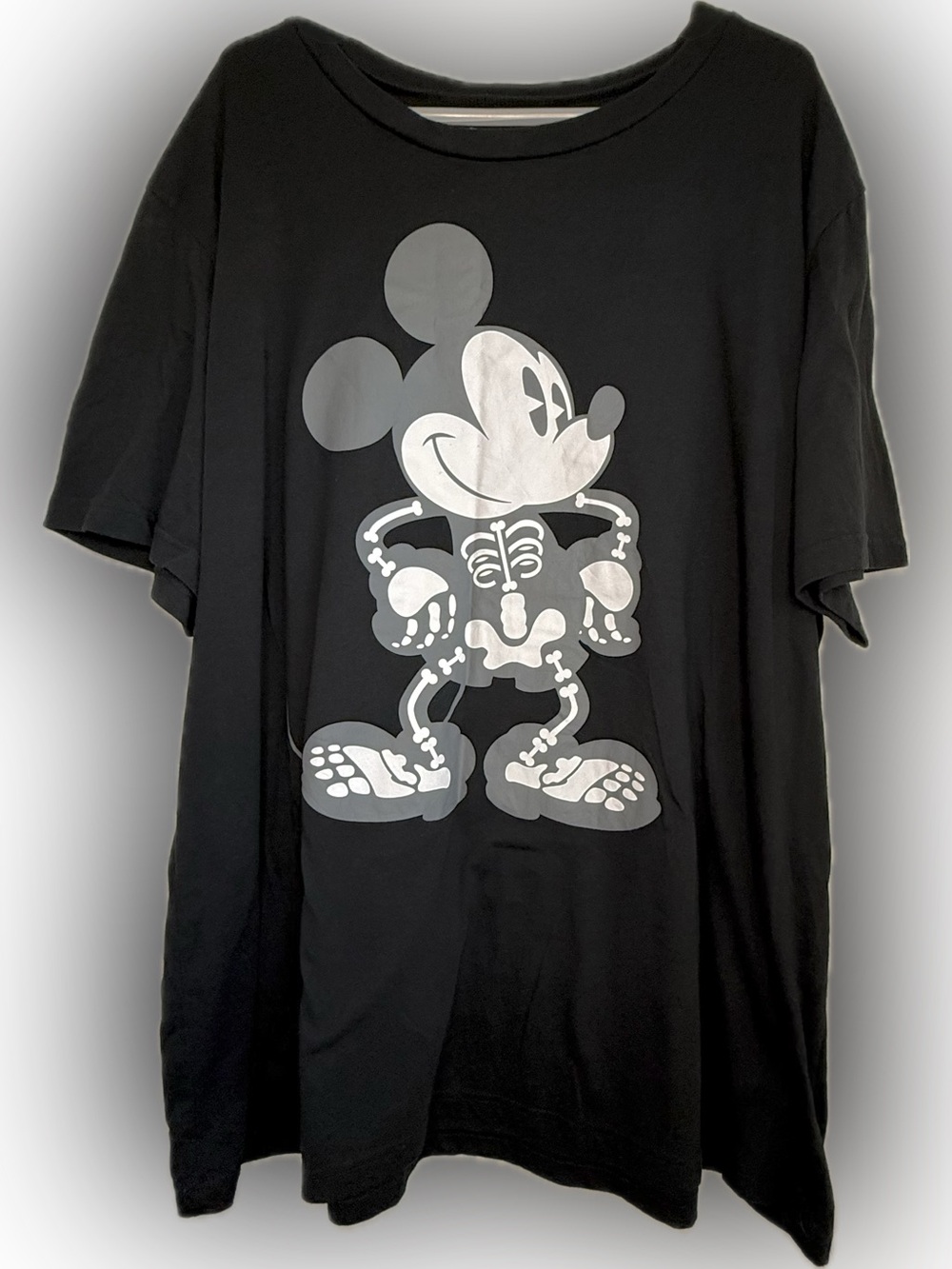 Disney Mickey Mouse Skeleton Halloween Adult T-Shirt Size 4XL